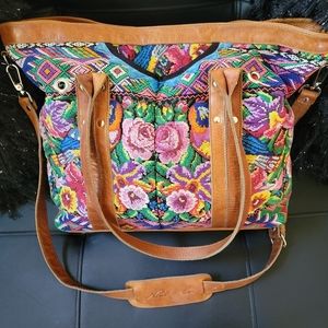 Nena and Co Huipil Boho Tote Bag